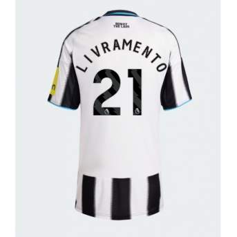 Newcastle United Tino Livramento #21 Maglia Gara Casa Repliche 2025-26 Donna Maniche Corte